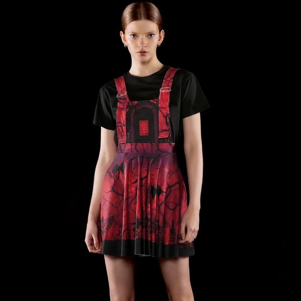NWT Blackmilk Stranger Things Vecna's Lair Apron Dress - Limited